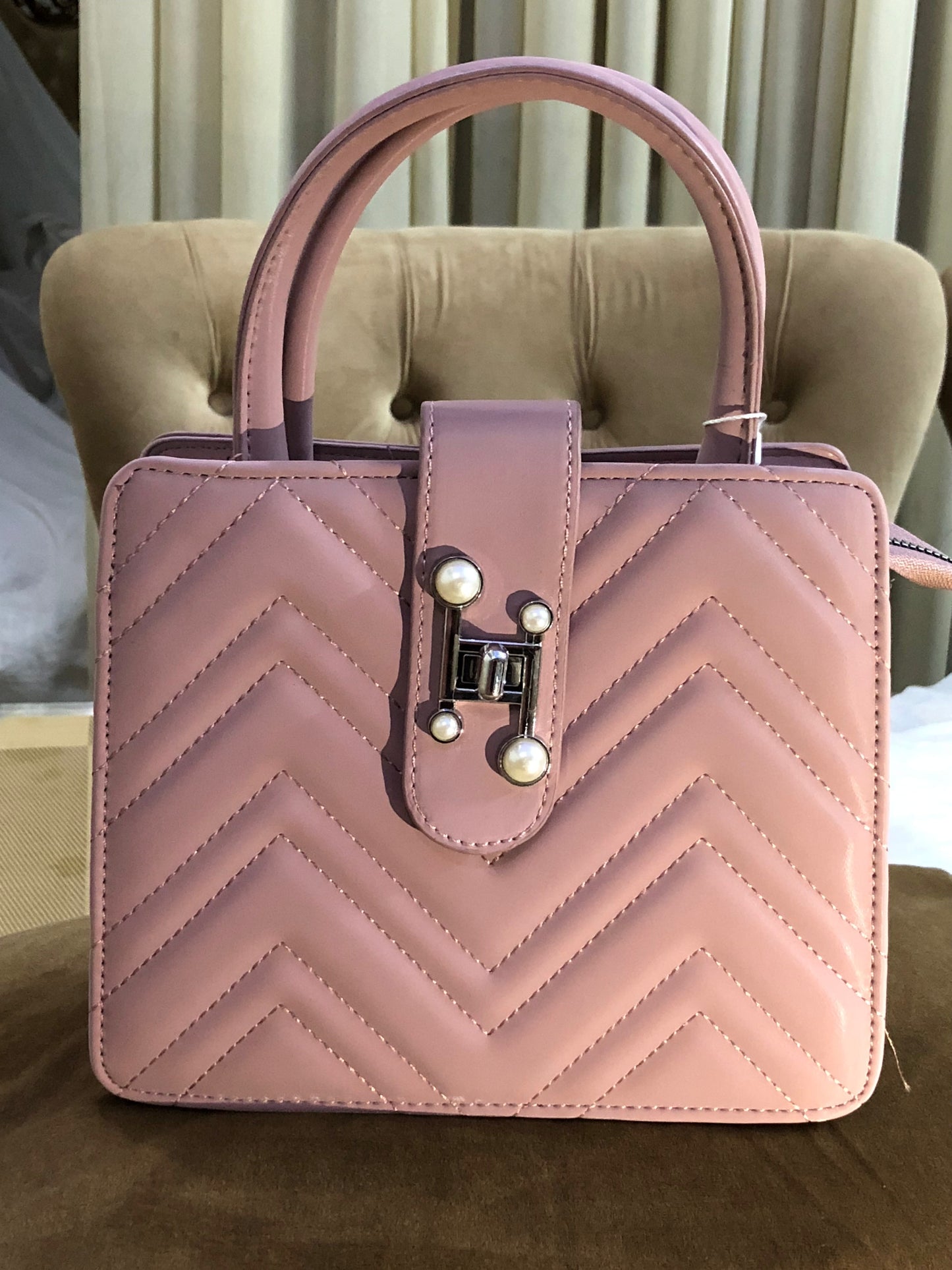 Elegant Quilted PU Leather Mini Handbag with Chain Strap – Stylish Shoulder Crossbody Bag for Women