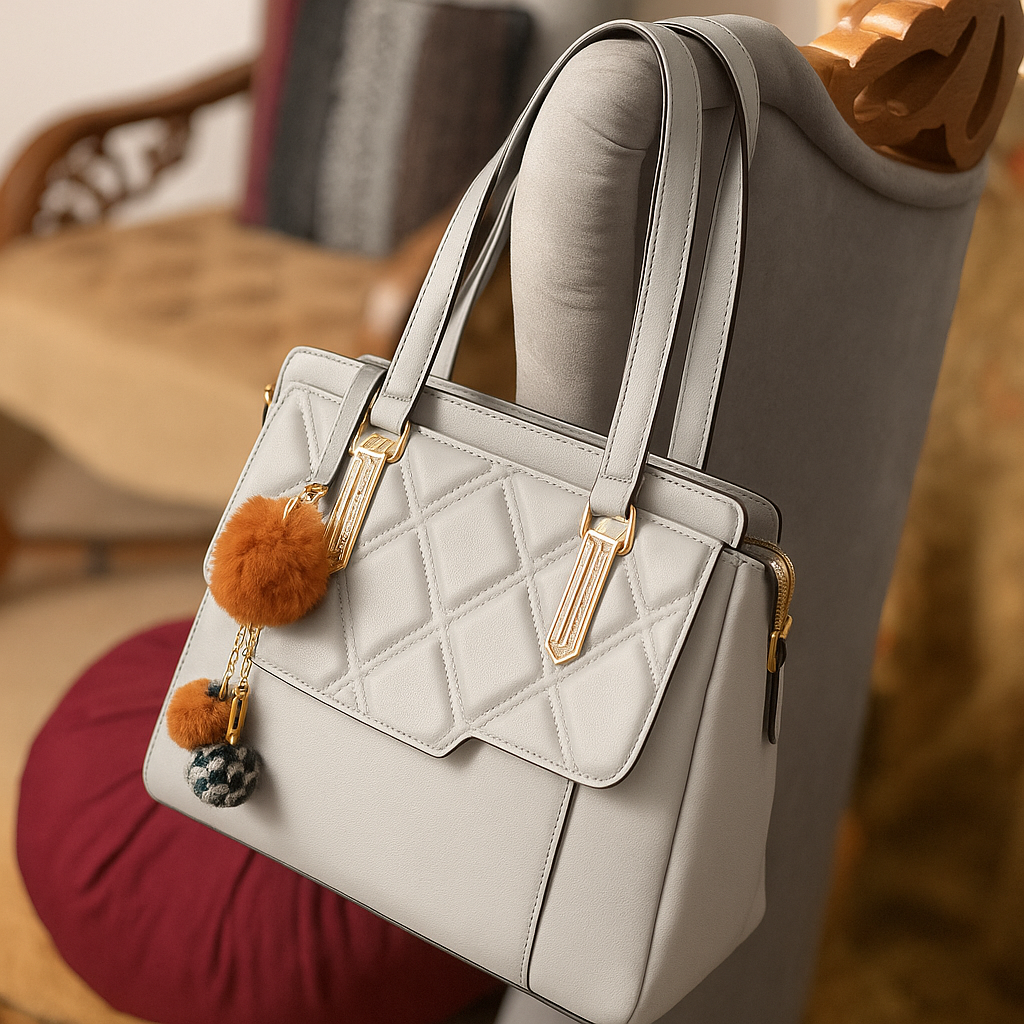Sage Handcrafted Quilted Handbag | Affordable Fashion Handbags - Lace & Luxe