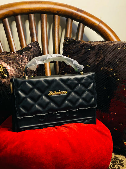 Black Quilted Designer Handbag for Women – Elegant & Affordable Luxury | Lace & Luxe