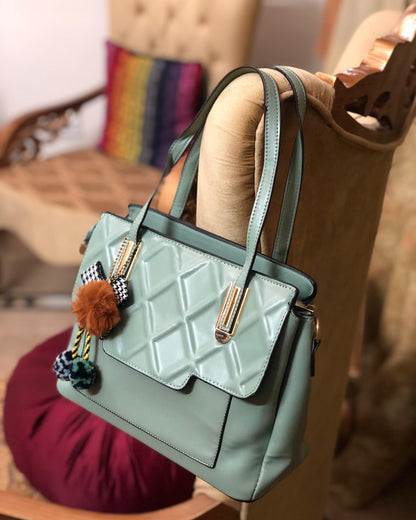 Sage Handcrafted Quilted Handbag | Affordable Fashion Handbags - Lace & Luxe