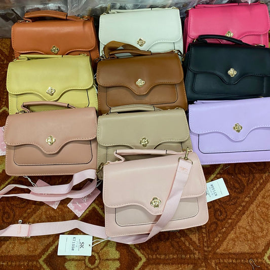 Blush Pink Crossbody Handbag – Elegant Shoulder Bag for Women