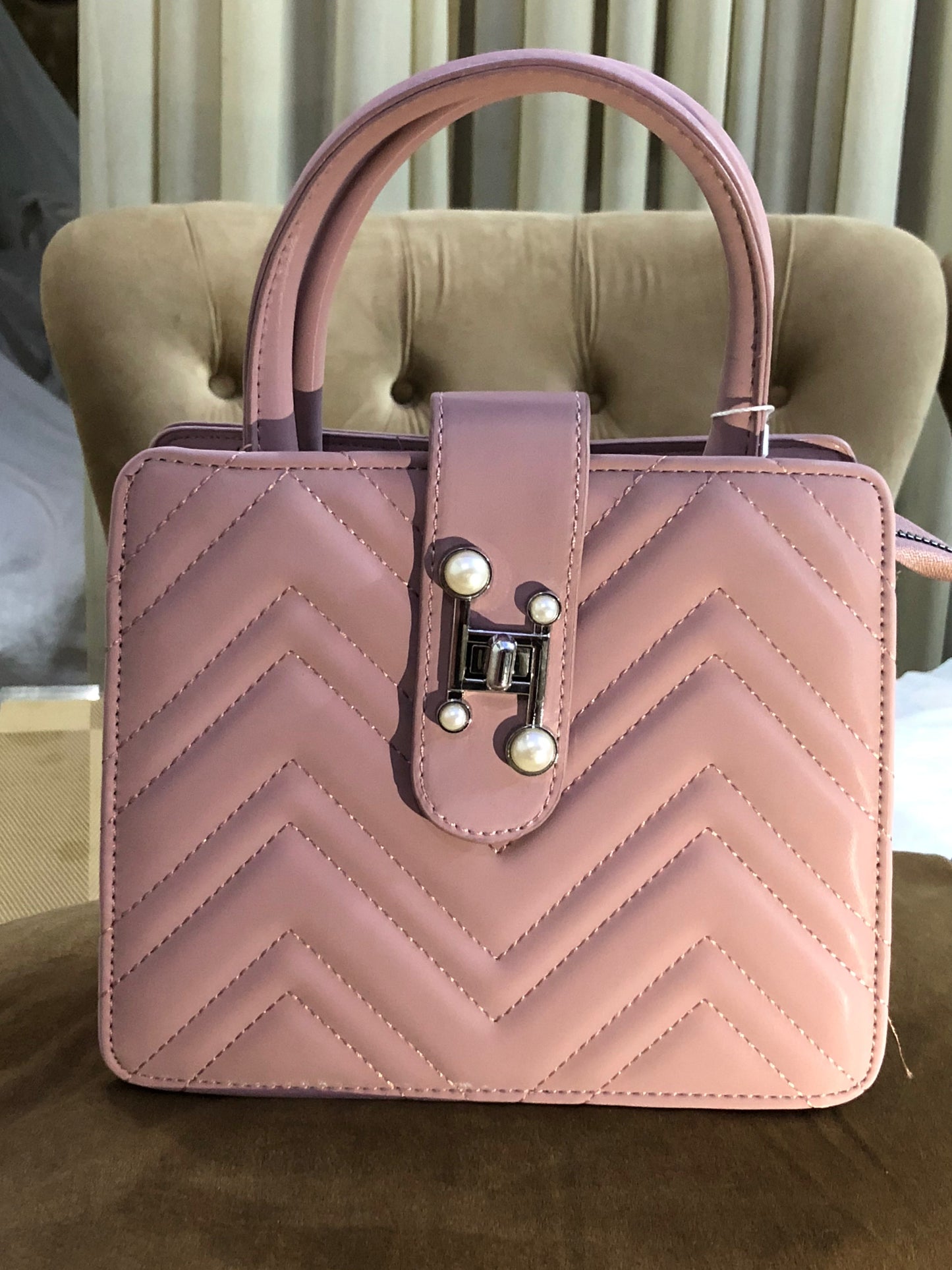 Elegant Quilted PU Leather Mini Handbag with Chain Strap – Stylish Shoulder Crossbody Bag for Women