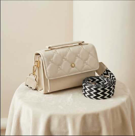 Premium Quilted Crossbody Handbag – 10 Colors | Lace & Luxe 2025